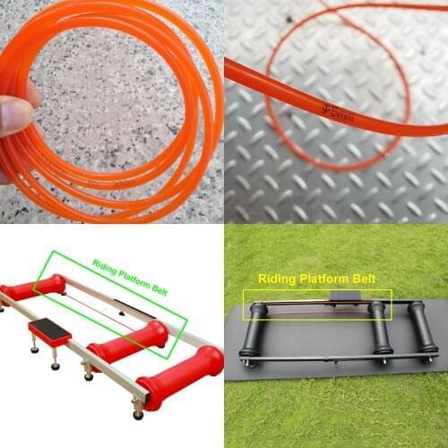 1X Drum Riding Cycling Training Table Transmission Roller Riding Platform PU Belt Diameter 5MM Circumference 192 cm 192CM Orange