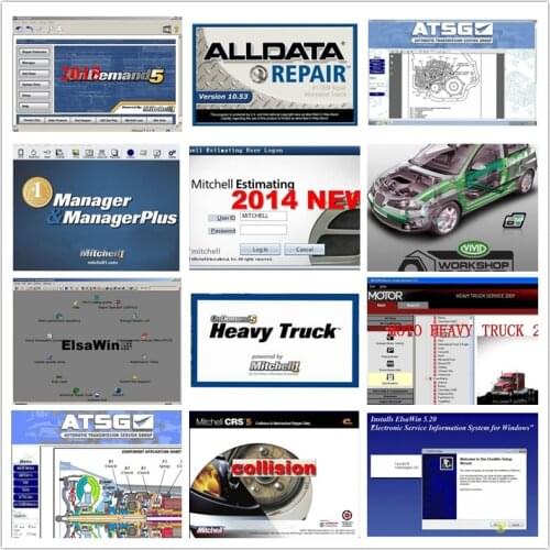2021 hot sale Alldata Auto Repair Software All data 10.53+ElsaWin+Vivid+atsg 24 in 1tb hdd usb3.0 offline data DHL free shipping