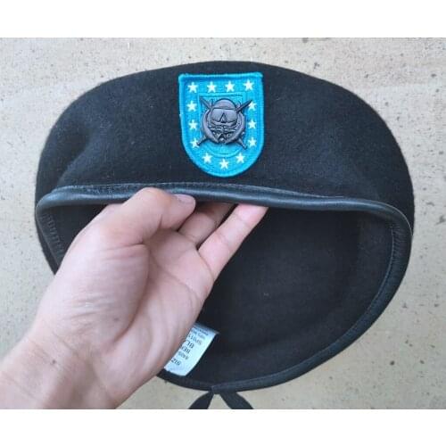United States Us Army Infantry Regiment Wool Black Beret Special Operations Diving Supervisor INSIGNIA Military Hat