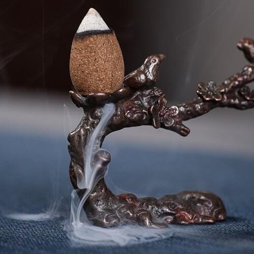 GY Natural Backflow Incense Sandalwood Aromatherapy Fragrance Cone Incense Fragrant Freshener Soothing and Purifying Air