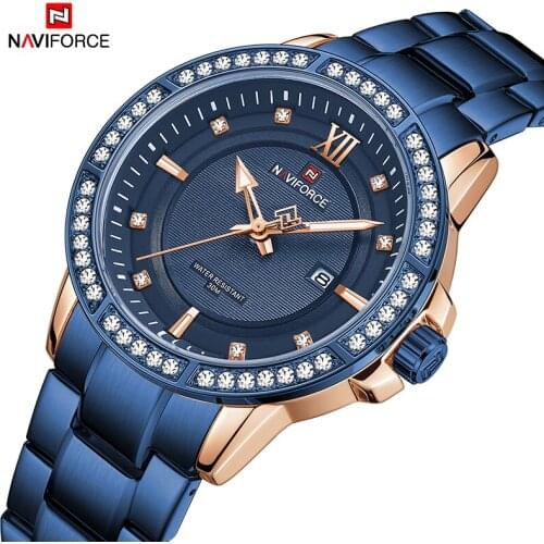 NAVIFORCE Luxury Men Watch Military Blue Sport Watch Male Waterproof Businees Wristwatch Date Quartz Date Relogio Masculino 2021