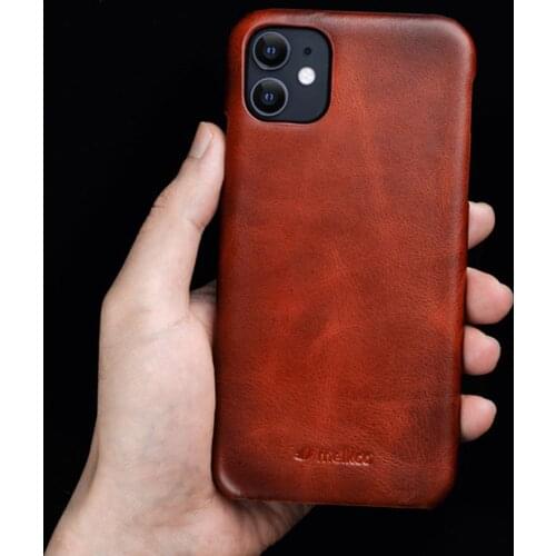 2020 New Genuine Real Leather Cover For iPhone X XR XS 11 Pro Max Vintage Cowhide Business Back Phone Case For iPhone11 Coffee