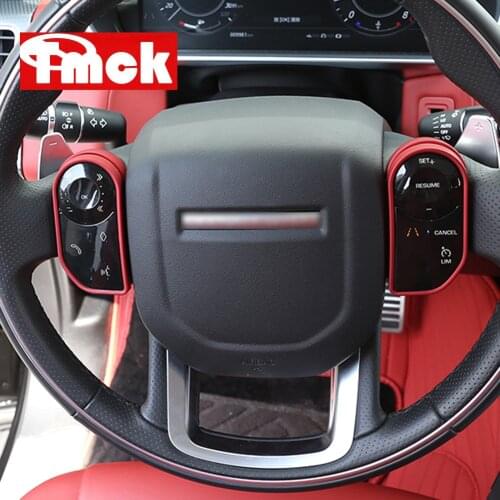 For Land Rover Range Rover Velar Evoque Sport L494 Vogue L405 Discovery 5 L462 Sport Car Steering Wheel Button Cover Trim Frame