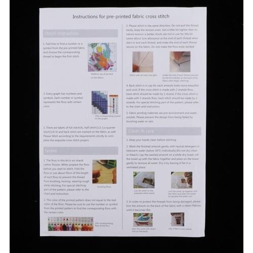 DIY Beautiful Landscape Autumn Stamped Cross Stitch Kit Accurate Decor 11CT