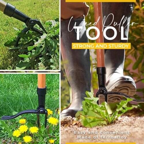Weed Puller Tool Root Remover Durable Manual Garden Lawn Stand Up Lightweight Aluminum Long Handled Weed Puller Dropshipping
