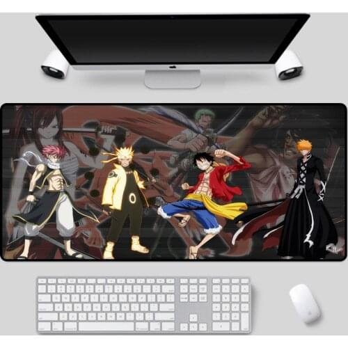Mairuige Hot sale anime pattern mouse pad ninja game gaming table mat high quality non-slip keyboard pad