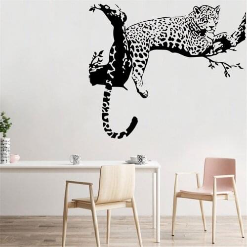 Leopard Wild Large Animal Wall Sticker Tiger Wall Decal Art Mural Home Decor vinyl PH236