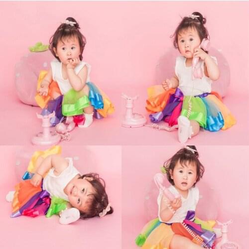 Fashion Baby Girls Toddler Infant Tulle Rainbow Tutu Skirts Kids Ballet Dance Skirts Kids Pettiskirts