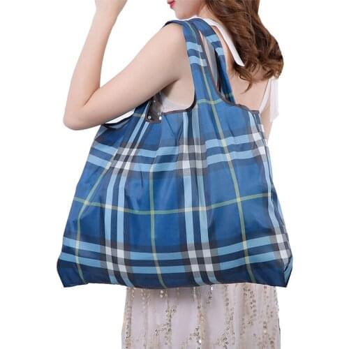 Japanese-style cartoon new buckle eco-friendly shopping bag Oxford large-capacity waterproof storage bag spring roll bag