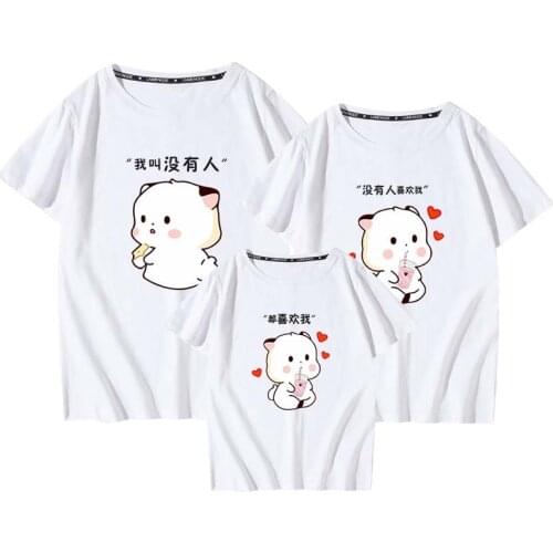 Family Matching Clothing Father Mother Daughter Son Matching Outfits Look Kids Cartoons Clothing Mommy and Me Clothes