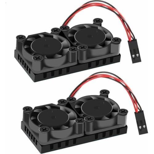 Raspberry Pi Cooling Fan with Thermal Conductive Adhesive Tape and Heat Sink for Raspberry Pi 4 B 3 Model B B