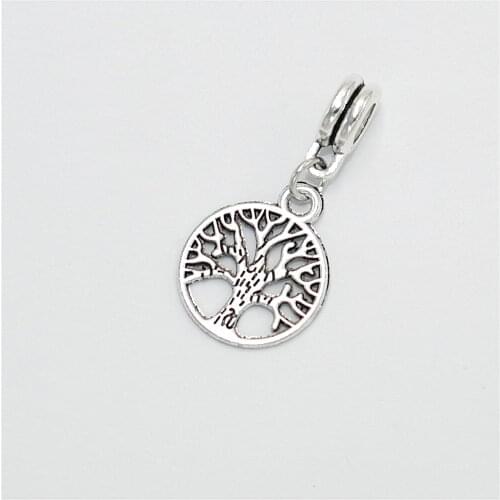 Wholesale Bulk Charms 12pcs Tree Life Pendants Beads Suitable for Womens Necklace Bracelets Jewelry Making