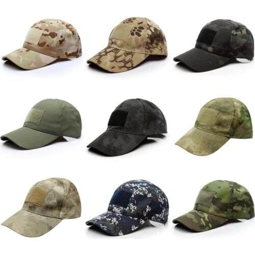 Adjustable Baseball Cap Tactical Summer Sunscreen Hat Camouflage Military Army Camo Airsoft Hunting Camping Hiking Fishing Cap