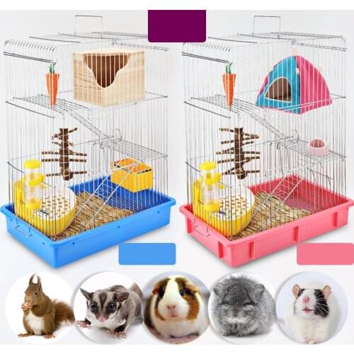 Luxury Three Layer Hamster Cage Pet House Small Pets House Chinchilla Hamster House Squirrel Cage Pet Supplies