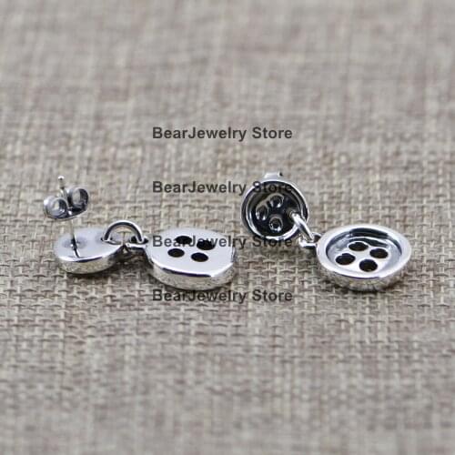 New Trend Fashion 925 Sterling Silver/ Earrings / Button /Premium Quality European Spanish Styles Birthday Present/Gift