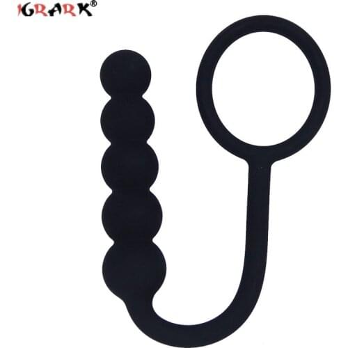 Silicone Long Anal Plug Butt Plug Anal Beads Sex Toys for Gay Man Couple Masturbator No Vibrator Sex Shop