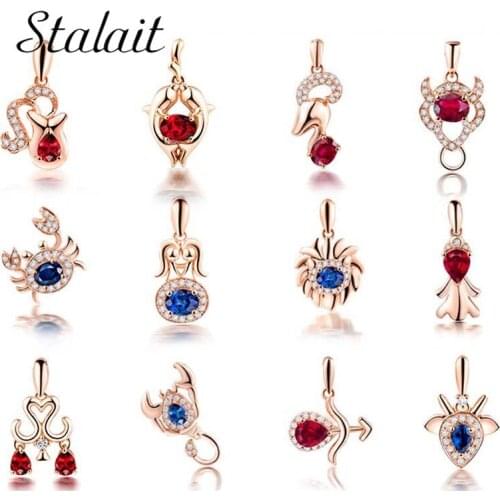 STALAIT Women's Pendants Zodiac Signs