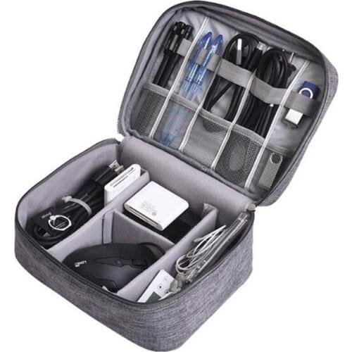 Charger Wires storage bag portable waterproof mobile phone digital Gadget Case Waterproof USB Gadget Organizer Cable Bag CZ175