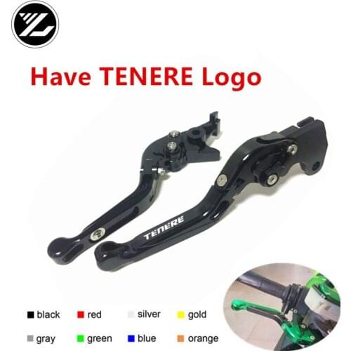 TENERE LOGO FOR YAMAHA XT1200ZE SUPER TENERE 14-2018 2010-2018 Motorbike Adjustable Folding Extendable Moto Clutch Brake Levers