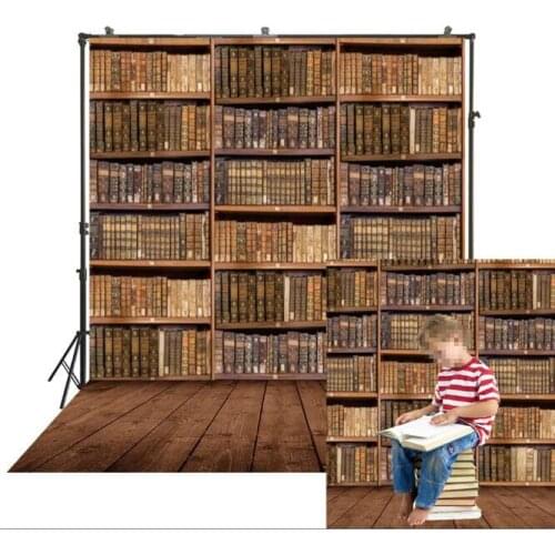 Vintage Bookrack Backdrop Royal Library Bookcase Bookshelf Photography Retro Book Portrait Photoshoots Photo Studio Background