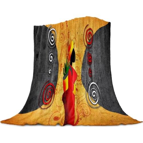 Women Stone Pattern Retro Family Decoration Woolen Blanket Adult Children Bed Sofa Exquisite Soft Flannel Travel Blanket