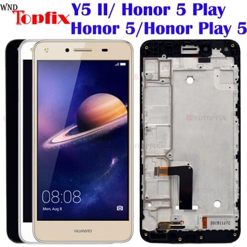 For Huawei Y5 2 LCD Display Touch Screen Digitizer Assembly With Frame Huawei Y5 II LCD CUN-L03 CUN-L23 CUN-L33 CUN-L21 LCD
