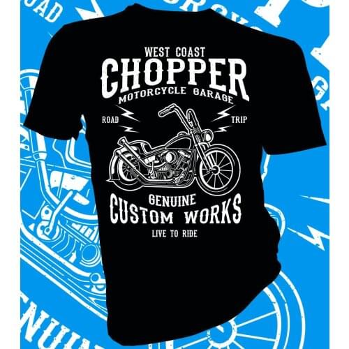 2019 Fashion Hot sale Bobber Chopper Custom Rockabilly Biker Motorcycles Adult Unisex Female T-Shirt Tee shirt