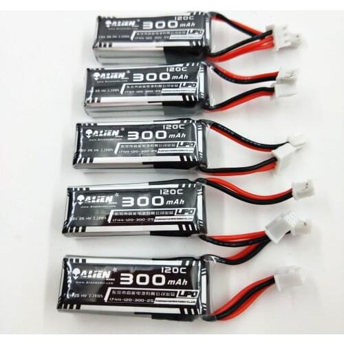2S Lipo Battery 7.6V 300mah HV 120C for Emax Tinyhawk 2 Battery DIY FPV Racing Drone Frame Kit Tiny Whoop Spare Parts