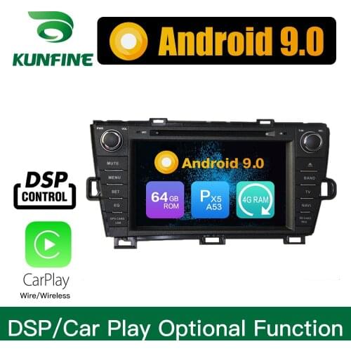 Android 9.0 Octa Core 4GB RAM 64GB Rom Car DVD GPS Multimedia Player Car Stereo for Toyota PRIUS 2009-2014 right Radio WIFI