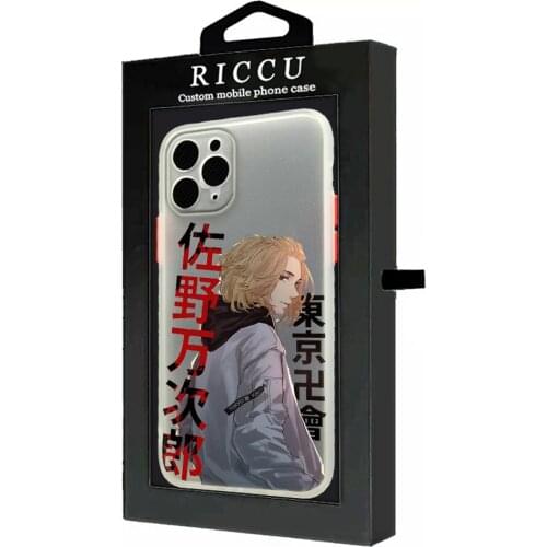 Anime Tokyo Revengers Manjiro Sano Phone Case Bumper Shockproof Trasparent For iPhone 12 11 Pro Max Mini XR X XS 8 7 Plus Cover
