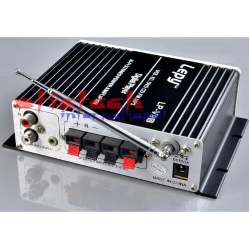 By DHL or Fedex 20 sets Lepy LP-V9S Mini Hi-Fi Mp3 Stereo Output Power Support Wireless Amplifier SD Card Music Playing