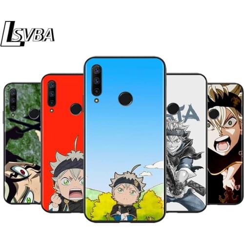 Black Soft TPU Cover Cartoon Japanese ASTA for Honor 9X 9 Lite 8S 8C 8X 8A 8 2019 2020 7A 7S 7C Pro Phone Case