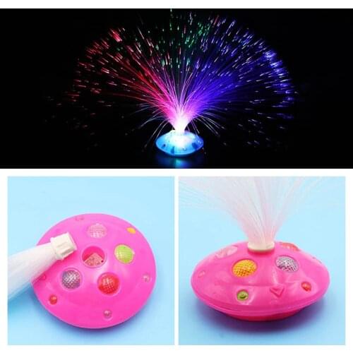 Colorful LED Fiber Nightlight Lamp Luminous Toys Romantic Optic Night Light Flashing Light for Festival Chrismas Party Decor Toy
