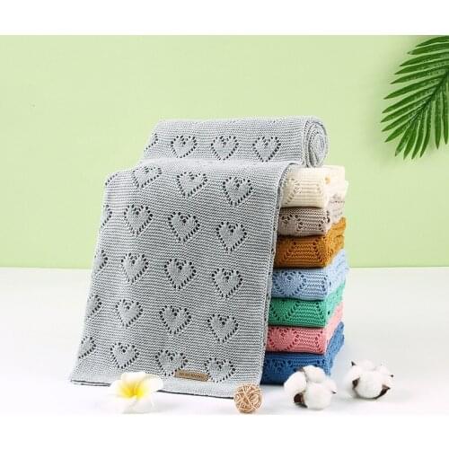Baby Blanket Knitted Cotton Summer Stuff For Newborns Swaddle Stroller Blanket Clothes Cobertor Infantil Wrap Monthly Kids Quilt