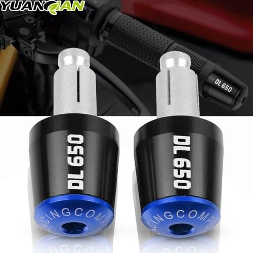 For Suzuki DL650 V-Strom Vstrom 650 DL 650 2013 2014-2018 Motorcycle Accessories 22MM Handlebar Hand Grips Handle Bar End Cap