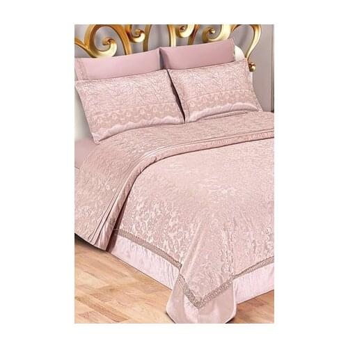 DowryWorld - French Lace 7 Piece Bridal Set (Pink)