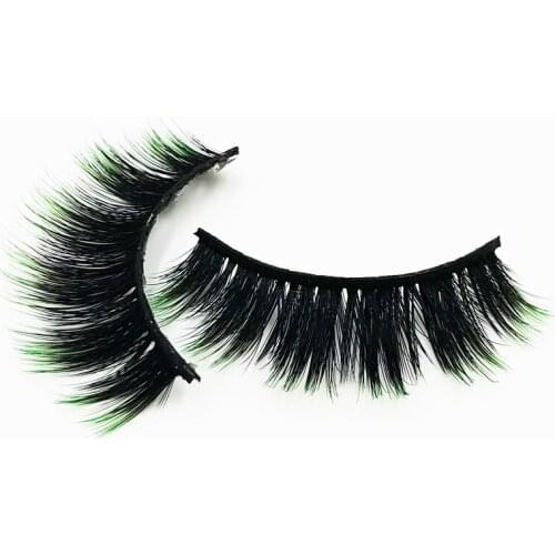 Flash girl newest E17 19 Styles 1 pairs colorful wispy and long 3D Mink Eyelash custom Private Label
