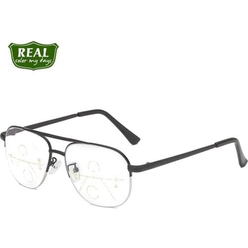 Classic Progressive Glasses Anti Blue Multifocal Reading Eyeglasses Presbyopic Spectacles Unisex Design Glasses Frame