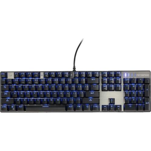 MOTOSPEED CK104 Keycaps Gaming Keyboard Blue Switches Mechanical Keyboard Wired USB Colorful LED Backlit Keyboard for Russian