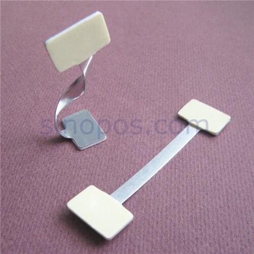 Adhesive Aluminum POP Twister, price tag flexible sigh holder metal strip wobbler arm stem advertising pads display shelf talker