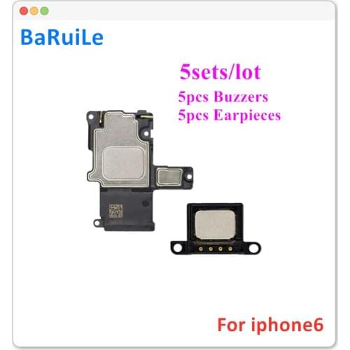 BaRuiLe 5sets Inner Replacement Ringer Buzzer Loud Speaker For iPhone 6 6S 7 8 Plus X Ear Piece Sound Speaker Repair Assembly