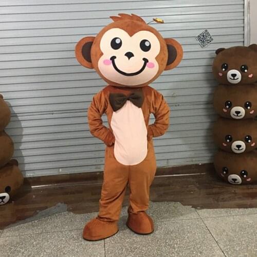 Little Monkey Mascot Costume Fancy Mascotte Cartoon Appearl Halloween Birthday Cosplay Costume