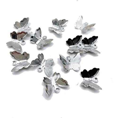 Peixin 20Pcs/Set Fashion Brass Butterfly Pendant Butterfly Jewelry Accessories DIY Necklace Bracelet Ear Jewelry Making Supplies
