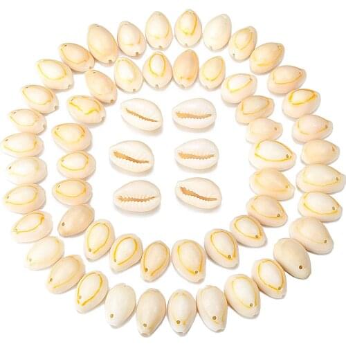 Natural Spiral Shell Beads Sea Shells Beach Seashells Cowrie Shells Charms and Beads for DIY Craft Jewelry Making Accessories