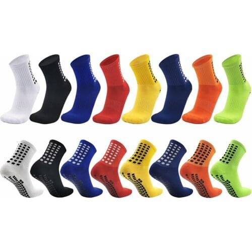 2019 new men sport socks soccer football adult basketball player running anti-slip rubber socks
