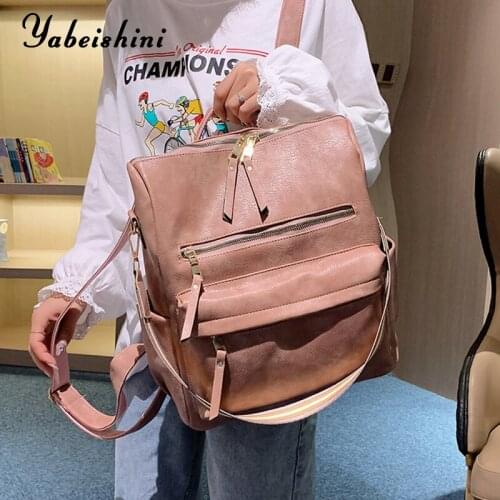 2021 New Fashion Backpack Designers Brand Large Capacity School Bags for Teenage Girls Women Backpacks Leather Trave Back Pack