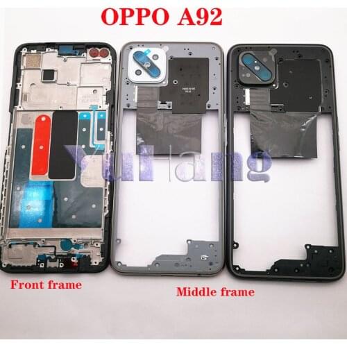 Original Middle Housing Frame Cover + LCD Front Display Frame Bezel for OPPO A92 Middle Frame Replacement
