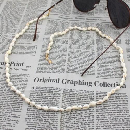 Reading Glasses Chain Shell Sunglasses Holder Neck Strap Rope Ornaments Necklace R9JE
