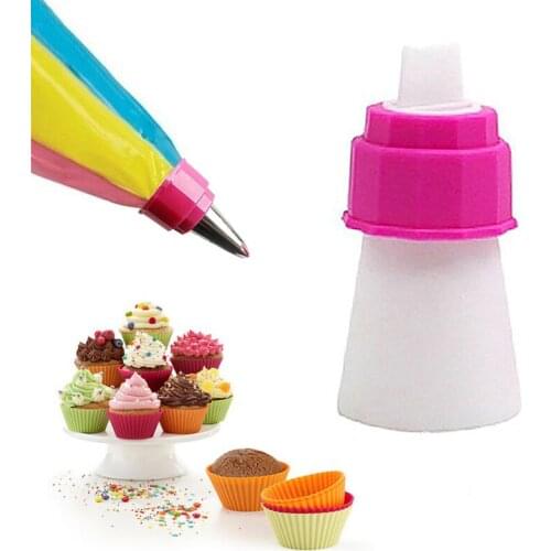 Plastic Icing Piping Bag Nozzle Converter Cream Coupler Fondant Cake Decorating Tools For Cupcake Fondant Cookie Russian Tips