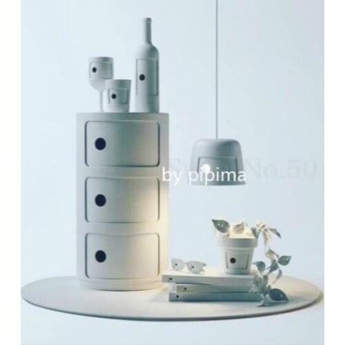 Nordic style simple childrens room bedside table Bedroom corner round multifunctional storage cabinet